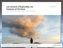 Tablet Screenshot of leslecturesdasphodele.wordpress.com