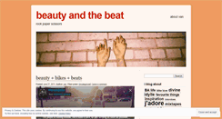 Desktop Screenshot of beautifulbeats.wordpress.com