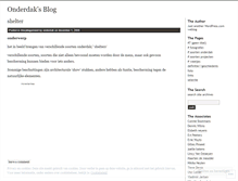 Tablet Screenshot of onderdak.wordpress.com