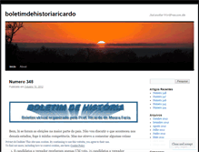 Tablet Screenshot of boletimdehistoriaricardo.wordpress.com