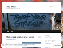 Tablet Screenshot of justwritewhite.wordpress.com