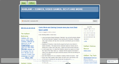 Desktop Screenshot of kablamcomix.wordpress.com