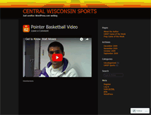 Tablet Screenshot of cwiscsports.wordpress.com