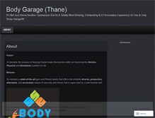 Tablet Screenshot of bodygarage.wordpress.com