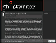 Tablet Screenshot of ghstwriter.wordpress.com