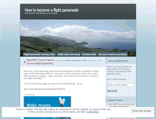 Tablet Screenshot of howtobeaflightmedic.wordpress.com