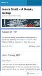 Mobile Screenshot of issassnail.wordpress.com