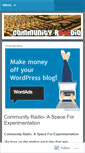 Mobile Screenshot of communityraedio.wordpress.com