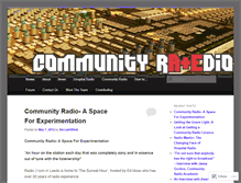 Tablet Screenshot of communityraedio.wordpress.com