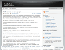 Tablet Screenshot of justoinjusto.wordpress.com