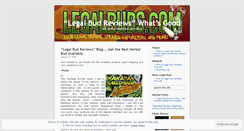 Desktop Screenshot of legalbudreviews.wordpress.com