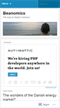 Mobile Screenshot of beanomics.wordpress.com
