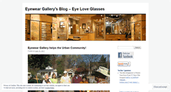 Desktop Screenshot of eyeweargallery.wordpress.com