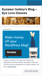 Mobile Screenshot of eyeweargallery.wordpress.com