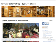 Tablet Screenshot of eyeweargallery.wordpress.com