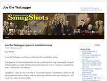 Tablet Screenshot of joetheteabagger.wordpress.com