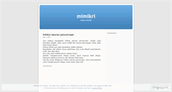 Desktop Screenshot of mimikri.wordpress.com
