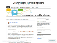 Tablet Screenshot of prconversations.wordpress.com