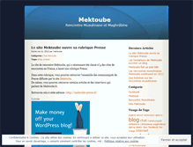 Tablet Screenshot of mektoube.wordpress.com