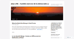 Desktop Screenshot of akandijack.wordpress.com