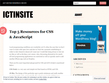 Tablet Screenshot of ictinsite.wordpress.com