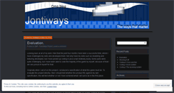 Desktop Screenshot of jontiways.wordpress.com