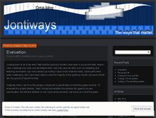 Tablet Screenshot of jontiways.wordpress.com