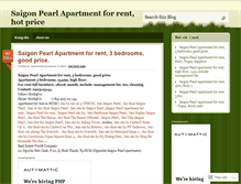 Tablet Screenshot of apartmentsaigonpearl.wordpress.com