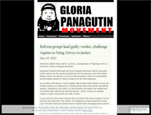 Tablet Screenshot of gloriapanagutin.wordpress.com