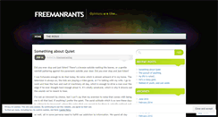 Desktop Screenshot of freemanrants.wordpress.com