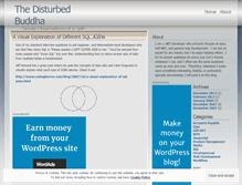 Tablet Screenshot of disturbedbuddha.wordpress.com