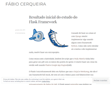 Tablet Screenshot of fabiocerqueira.wordpress.com