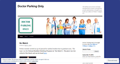 Desktop Screenshot of doctorparkingonly.wordpress.com