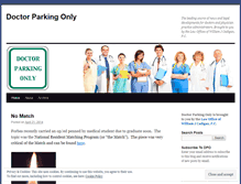 Tablet Screenshot of doctorparkingonly.wordpress.com