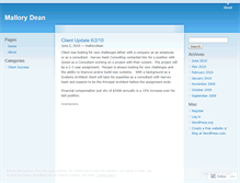 Tablet Screenshot of mallorydean.wordpress.com