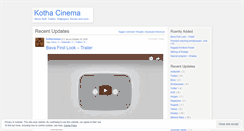 Desktop Screenshot of kothacinema.wordpress.com