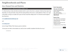 Tablet Screenshot of neighbourhoodsandplaces.wordpress.com