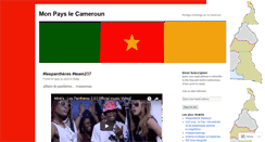 Desktop Screenshot of camerounmonpays.wordpress.com