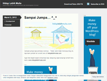 Tablet Screenshot of hiduplebihmulia.wordpress.com