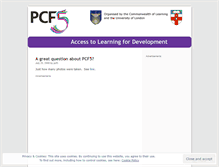 Tablet Screenshot of pcf5.wordpress.com