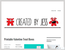 Tablet Screenshot of createdbyjess.wordpress.com