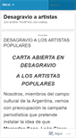 Mobile Screenshot of desagravioaartistas.wordpress.com