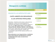 Tablet Screenshot of desagravioaartistas.wordpress.com