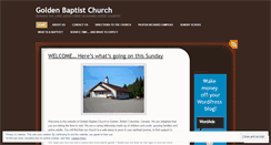Desktop Screenshot of goldenbaptistchurch.wordpress.com