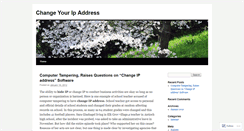 Desktop Screenshot of changeipaddressservice.wordpress.com