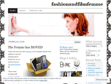 Tablet Screenshot of fashionandfilmfemme.wordpress.com