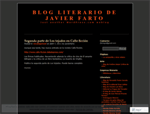Tablet Screenshot of javierfarto.wordpress.com