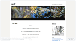 Desktop Screenshot of opstr.wordpress.com