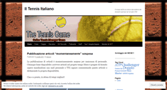 Desktop Screenshot of iltennisitaliano.wordpress.com