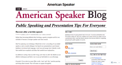 Desktop Screenshot of americanspeakerforum.wordpress.com